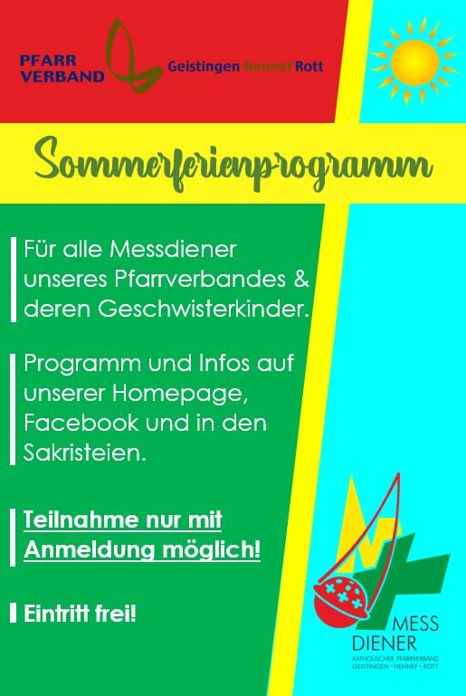2024-07_08 Messdiener Sommerferienprogramm Plakat2024