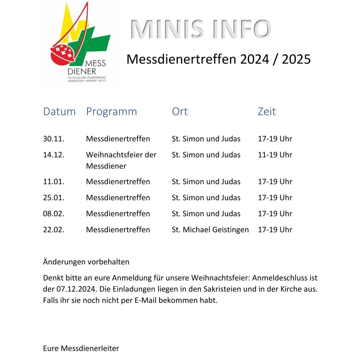 Minis Info-Minitreffen